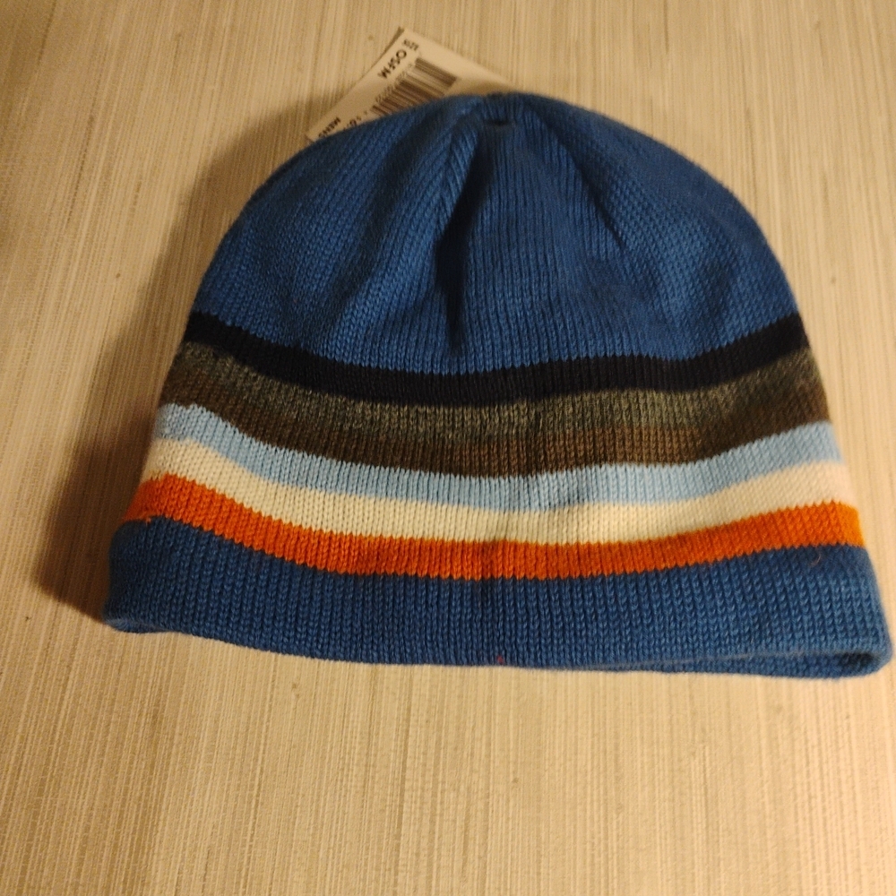 Joe Boxer Navy Striped Knit Beanie - Picture 2 of 3